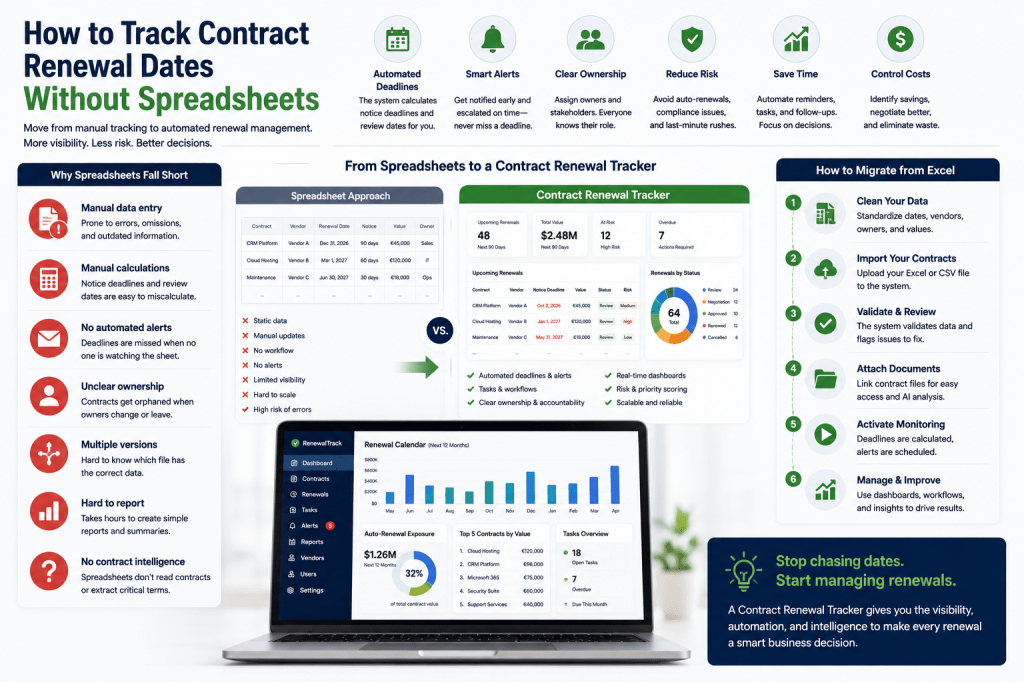 How to Track Contract Renewal Dates Without&nbsp;Spreadsheets